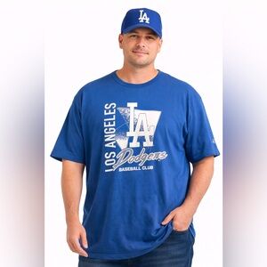 LA Dodgers T Shirt Mens 4XL Blue 47 Brand MLB Graphic Tee